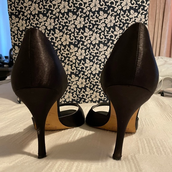 Satin Peep Toe Pumps - Picture 3 of 4